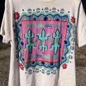 vintage KWBL Los Angeles single stitch art hand painted